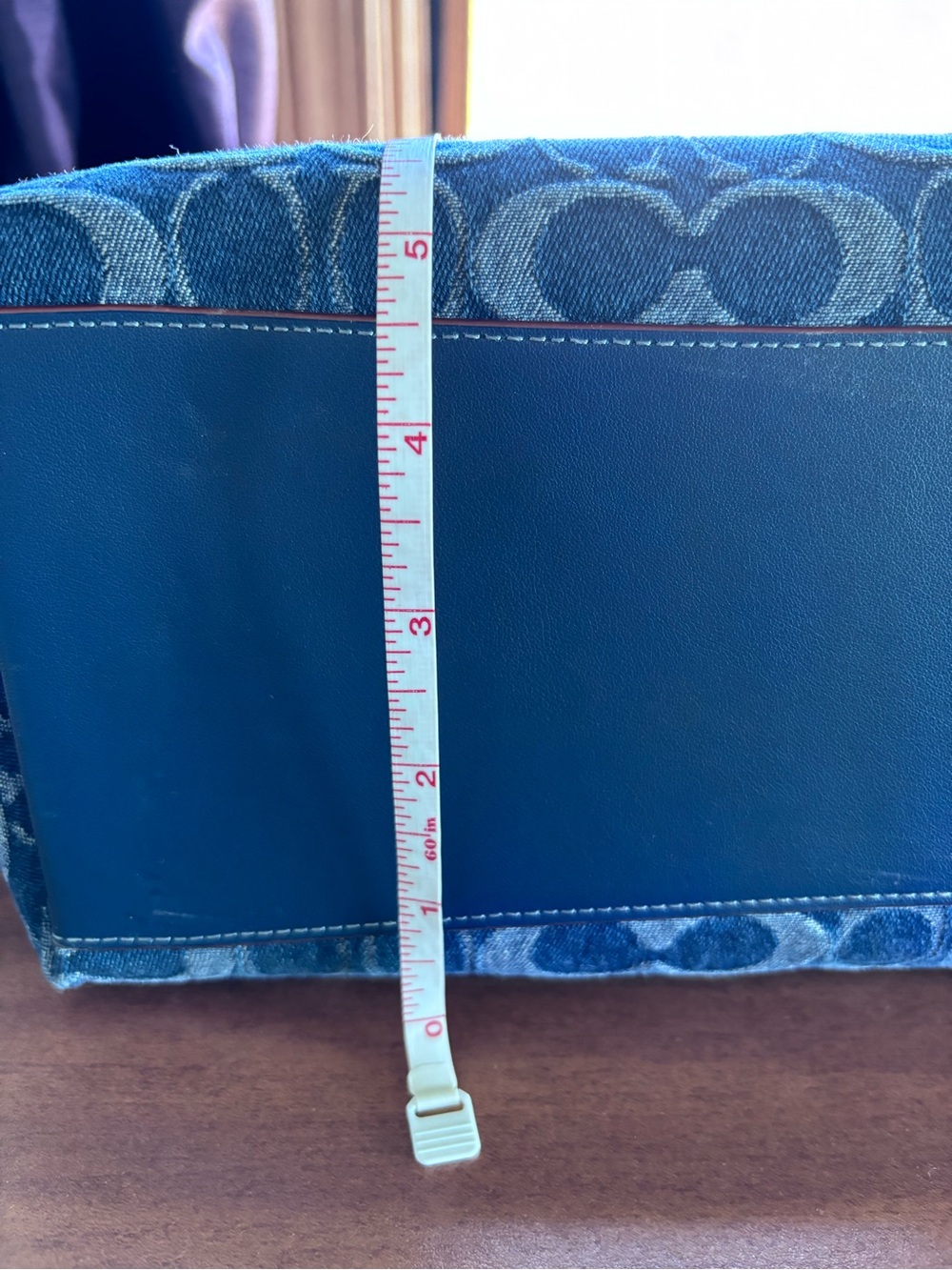 Coach Laurel Blue and Tan Shoulder Bag - Picture 2 of 11